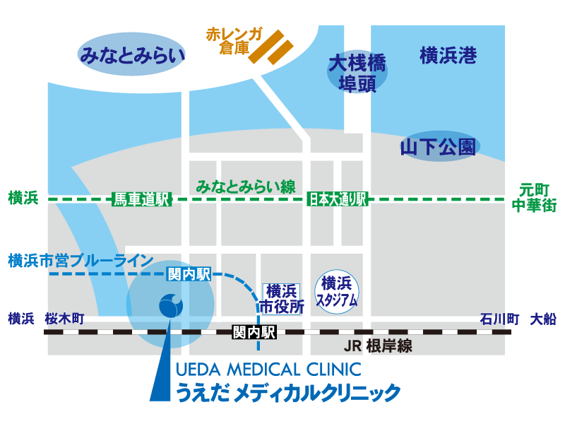 横浜のリウマチ科｜うえだメディカルクリニック｜アクセスマップ